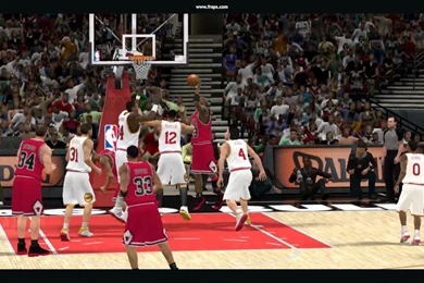 NBA 2K11 : Hakeem Olajuwon Block Jordan   YouTube