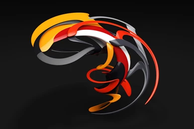 Volume, Abstract, Tangled Lines, 3d, Colored, Hd Wallpapers