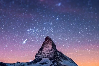 Download Starry Night Over The Matterhorn HD Wallpapers For Galaxy ...