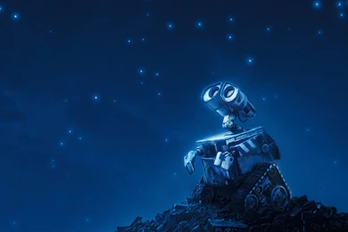 The Robot Looks At The Starry Sky Wallpapers And Images ...