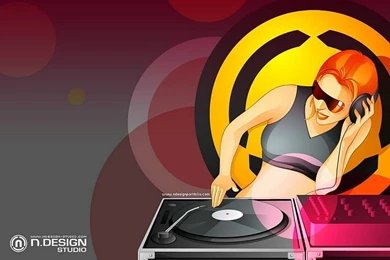 Music DJ   Stylish Character Illustration Wallpapers < FileIndex ...