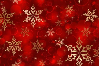 Red Snowflakes Wallpapers Wide