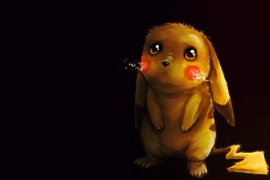 Pokemon Dark Pikachu Sad Lonely Realistic Drawn Stylized 1280x800 ...