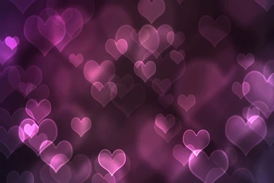 Purple Hearts Wallpapers 01, HD Desktop Wallpapers