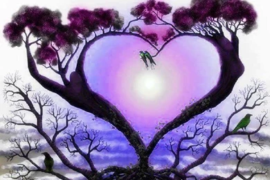 Heart Tree Natural Sun (