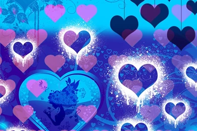 Blue Hearts Backgrounds By Dreamglow On DeviantArt