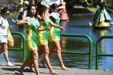 Hot Female Brazil Fans Wallpapers   Football HD Wallpapers