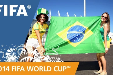 Wallpapers Brazil Flag Name Fifa World Cup Brasil Two Girls ...