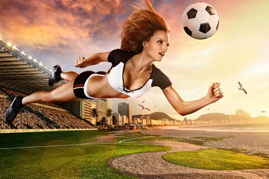 Brazil World Cup 2014 Football Baby Sexy Wallpapers   3D HD Wallpapers