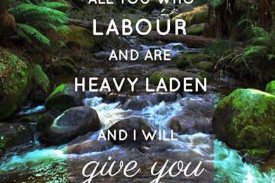 Come To Me All You Who Labour And Are Heavy Laden And I Will Give ...