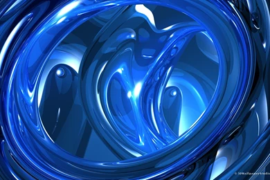 3D Wallpaper: Blue 3D Abstract 2560 X 1600