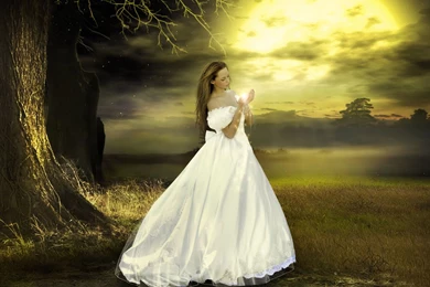 Free Scenery Wallpapers – Includes A Girl In White Dress, Is She ...