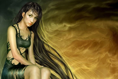 Download Desktop Wallpapers A Painting Of A Girl Of Chinese Artist ...
