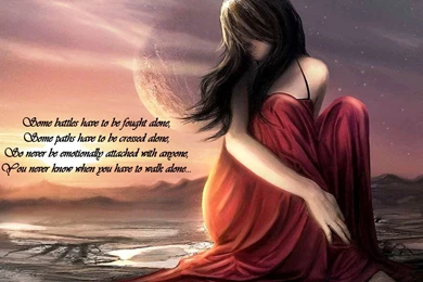 Beautiful Girl Quotes Art Wallpapers