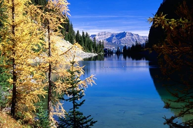 Desktop Wallpapers » Natural Backgrounds » Lake Agnes, Banff ...