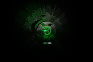 Wallpaper: XBOX 360, Computer, Black Background, Green Switch ...