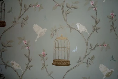 Wooden Bird Capodimonte Figurine In Nina Cbell Vintage Parakeet ...