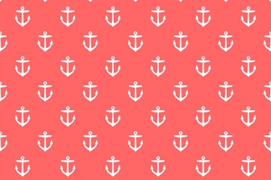 Coral Anchors Wallpapers   Sweetzoeshop   Spoonflower