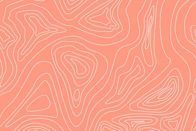 Ocean Depth Map Coral   Mini Scale Wallpapers   Ravynka   Spoonflower