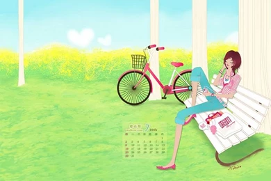 Fancy CG Calendar Wallpapers Of July22   Wallcoo.net