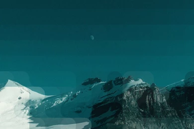 Landscape Lake Pier Green Blue Mountain