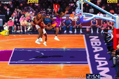 Arcade NBA Jam   A Dunk Breaks The Glass   YouTube