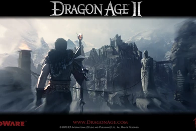 Download Wallpapers 2560x1440 Dragon Age 2, Hawke, Castle ...