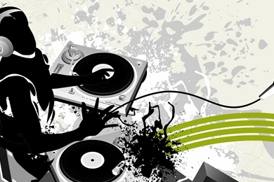 DJ Logo Wallpaper, HD Desktop Wallpapers