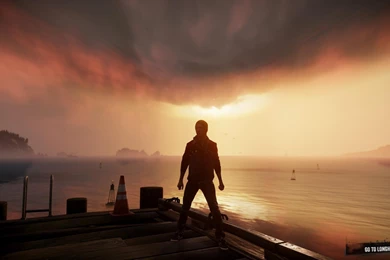 InFAMOUS SECOND SON Sci fi Action Adventure Sunset Warrior Mood ...