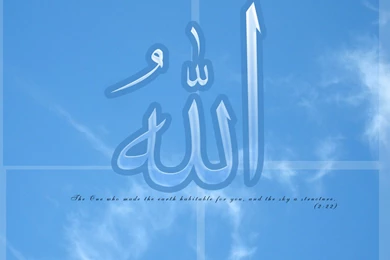 Calligraphy: Allah (SWT)