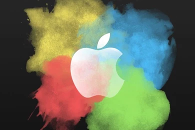 Paint Brush Color Splash Apple Logo Dark iPhone 5 Wallpapers / IPod ...
