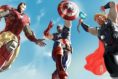 The Avengers   Iron Man, Captain America And Thor HD Desktop ...