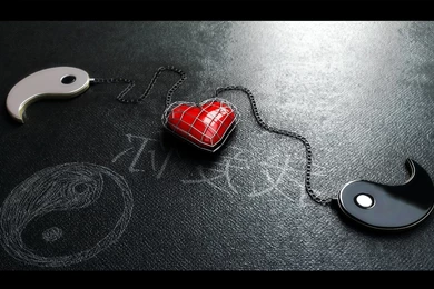 Ying Yang Heart Wallpapers