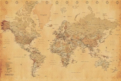 World Map Wallpapers   Wall Murals Ireland