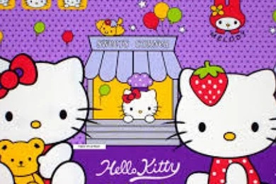 Gambar Wallpapers Hello Kitty Ungu Lucu Terbaru Dp Wallpapers