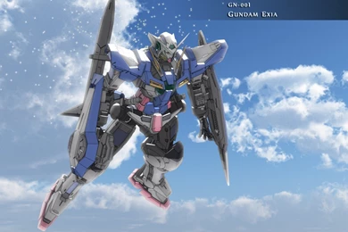 Image   GN 001 Gundam Exia Sky Wallpaper.jpg   The Gundam Wiki   Wikia