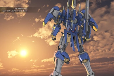 Image   Gundam Avalanche Exia Sunset Wallpapers Wide.jpg   The ...