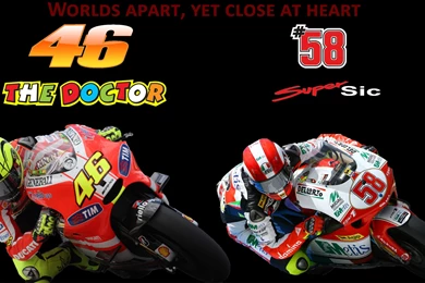 Worlds Apart, Yet Close At Heart*   Valentino Rossi Wallpapers ...