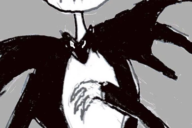 Halloween Jack Skellington iPhone 6 Plus Wallpaper, Hand Painting ...