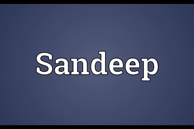Sandeep Meaning YouTube