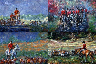 Fox Hunt Painting Images