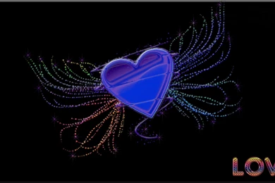 Flying Heart Computer Wallpapers, Desktop Backgrounds