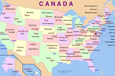 Map Of Usa   Free Large Images