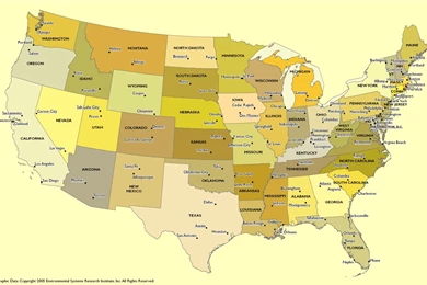 Largest Most Detailed USA Map And Flag » Travel Around The World ...