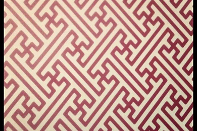 One Problem With This Hotel Room: The Swastika Wallpaper.