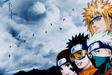 Kakashi Hatake Minato Namikaze Naruto Shippuden Rin Uchiha Obito ...