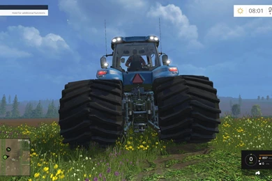 NEW HOLLAND T832 EVOXTREME 620 SINGLE WIDE REARS Tractor V1.11 ...