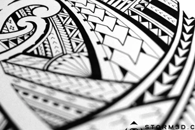 Drawing A Samoan Tribal Tattoo Design (time lapse)   YouTube