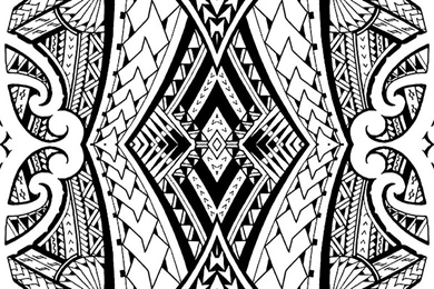 Maori Wallpapers   Flyingfish   Spoonflower