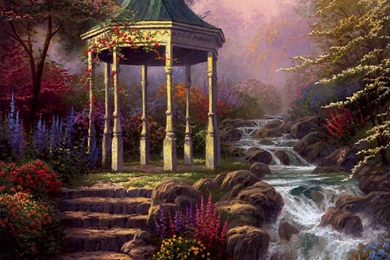 Wallpapers Pictorial Art Thomas Kinkade Image